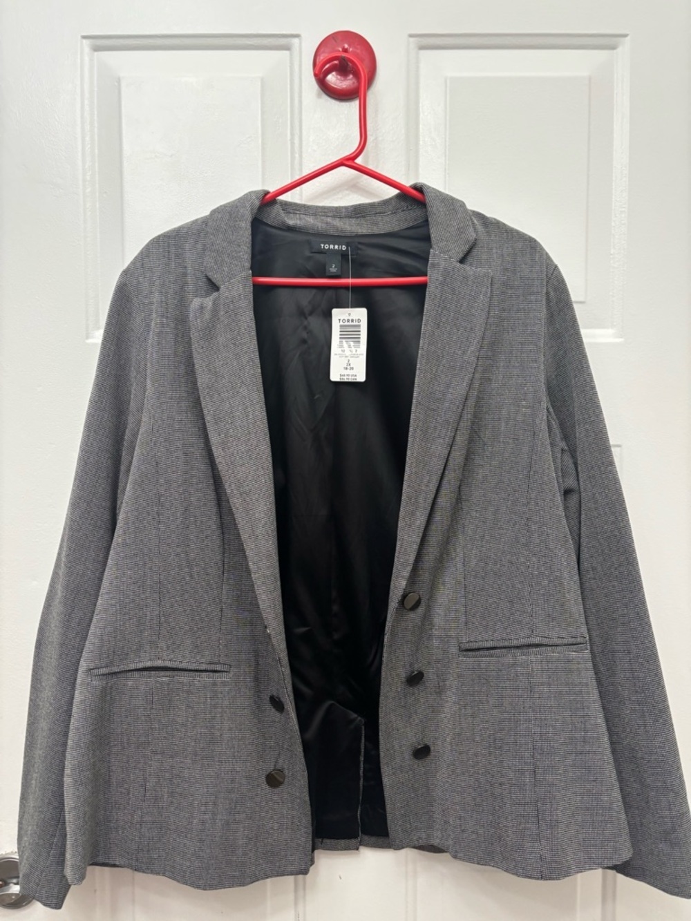 torrid Gray Pinstripe Blazer